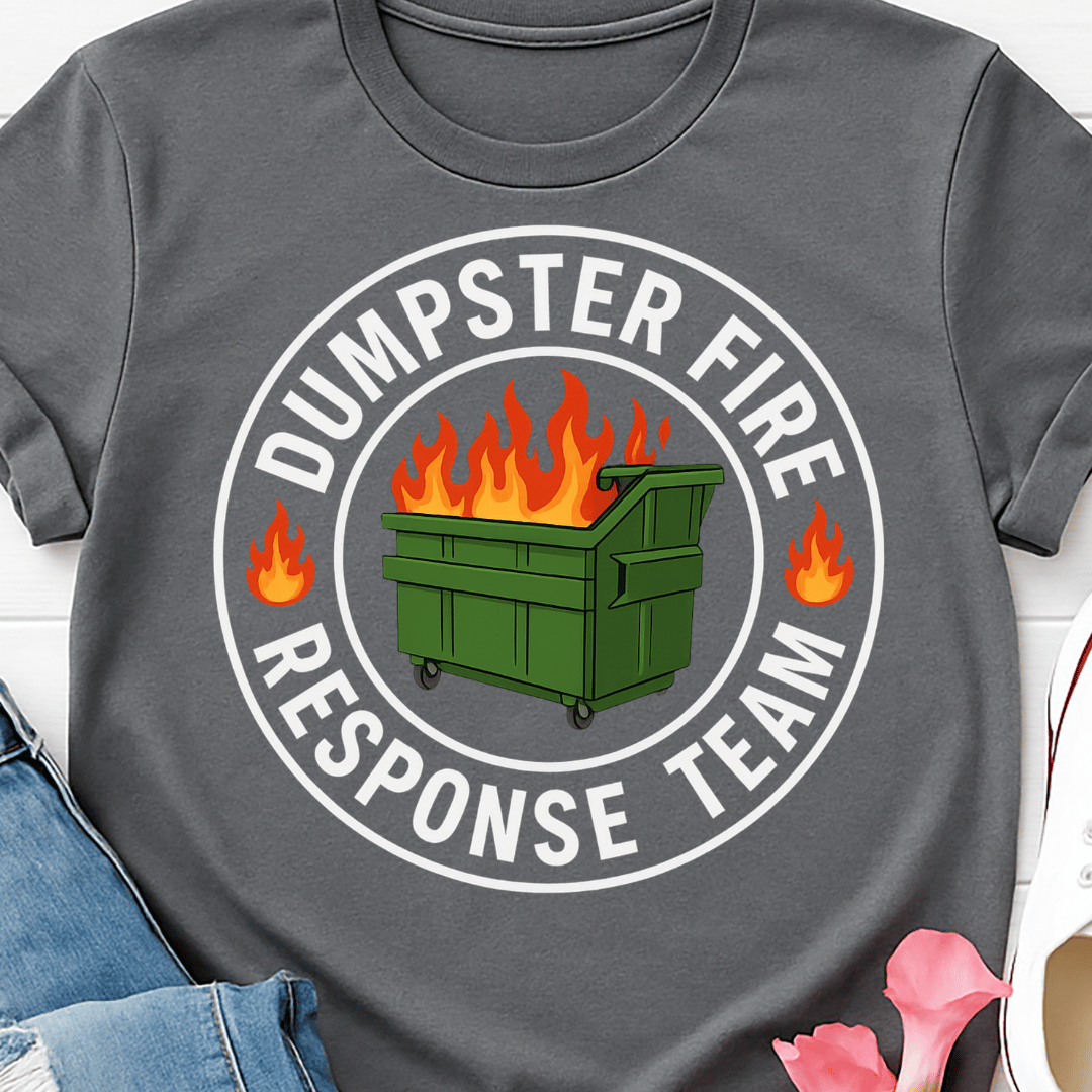 Dumpster Fire Response Team - Full Color DTF T-Shirt Transfer - 396