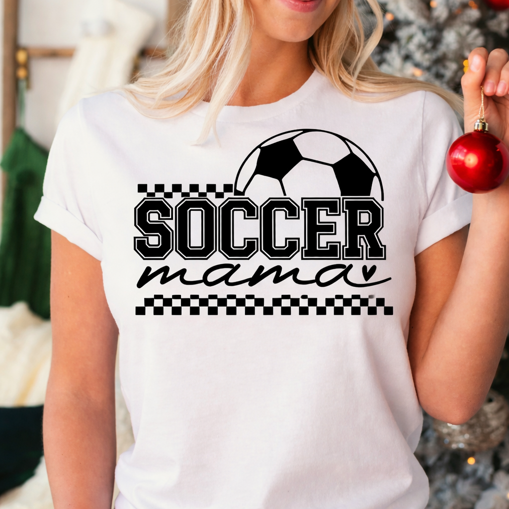 Soccer Mama -  Single Color Screen Print - J23