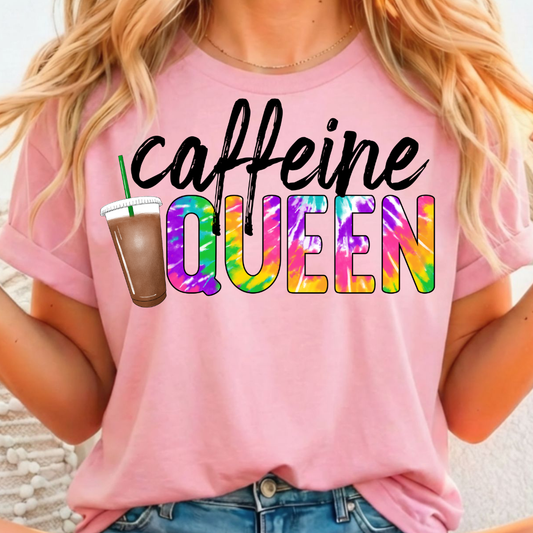 Caffeine Queen - Full Color DTF T-Shirt Transfer - 518