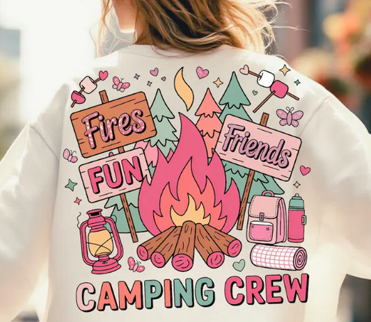Camping Crew Full Color DTF T-Shirt Transfer - 31