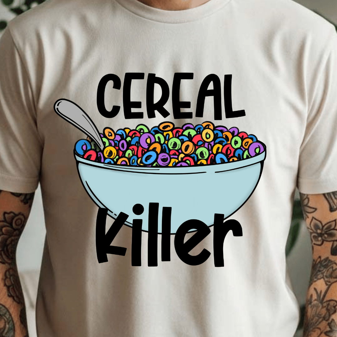Cereal Killer - Full Color DTF T-Shirt Transfer - 756