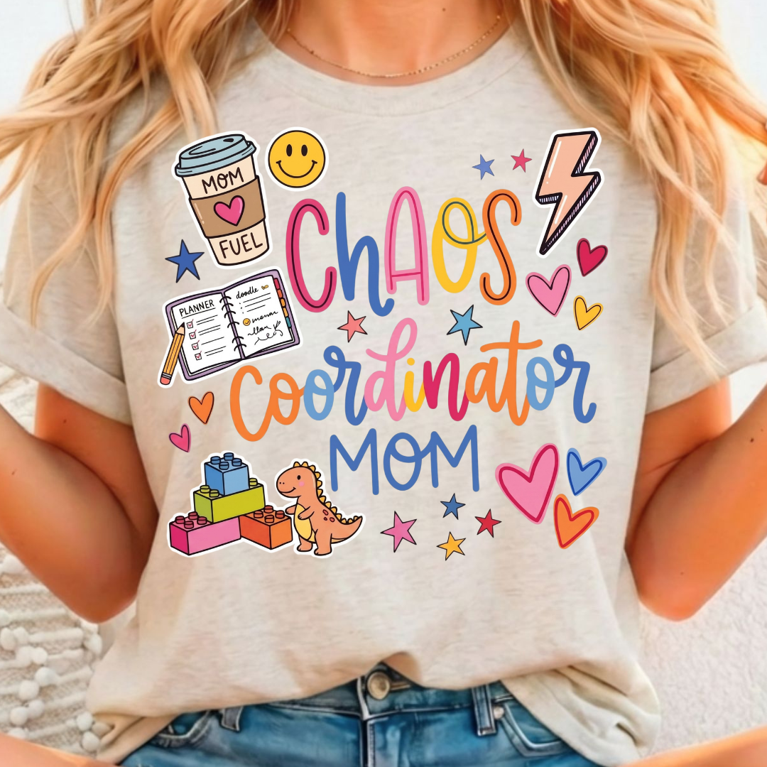 Chaos Coordinator Mom - Full Color DTF T-Shirt Transfer - 39