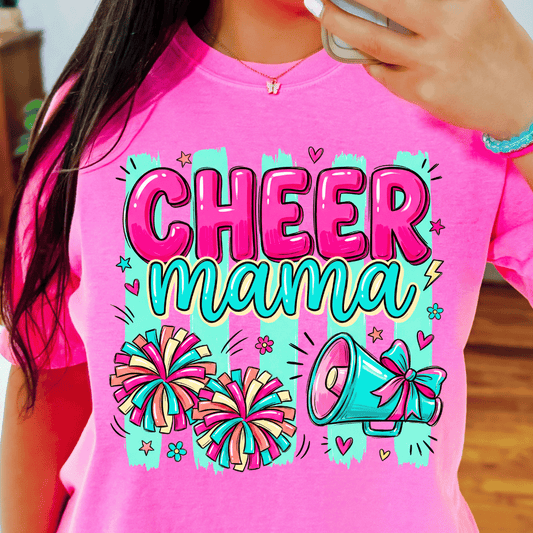 Cheer Mama - Full Color DTF T-Shirt Transfer - 160