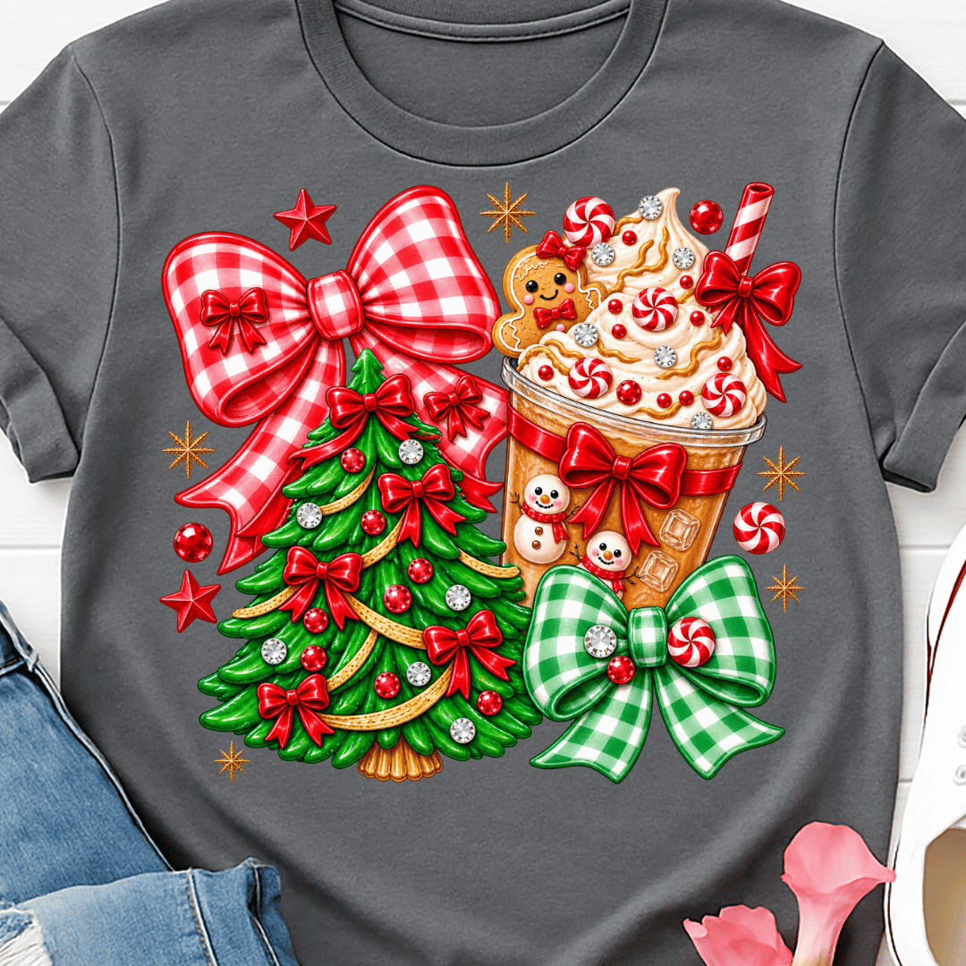 Christmas Coffee - Full Color DTF T-Shirt Transfer - 713