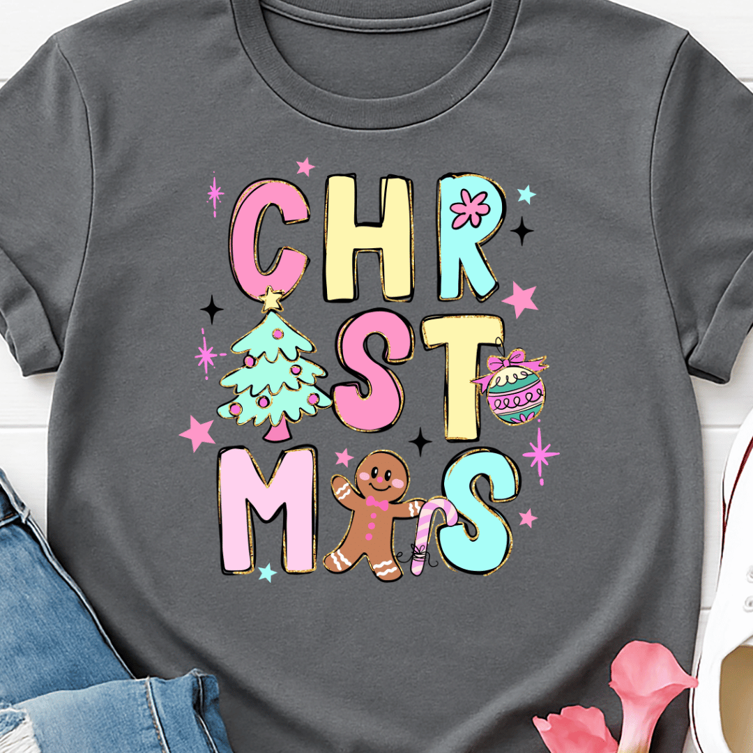 Christmas Doodles - Full Color DTF T-Shirt Transfer - 715
