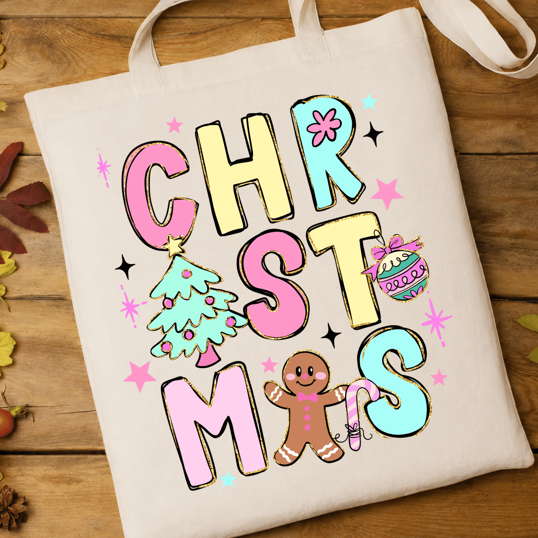 Christmas Doodles - Full Color DTF T-Shirt Transfer - 715