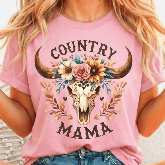 Country Mama - Full Color DTF T-Shirt Transfer - 192
