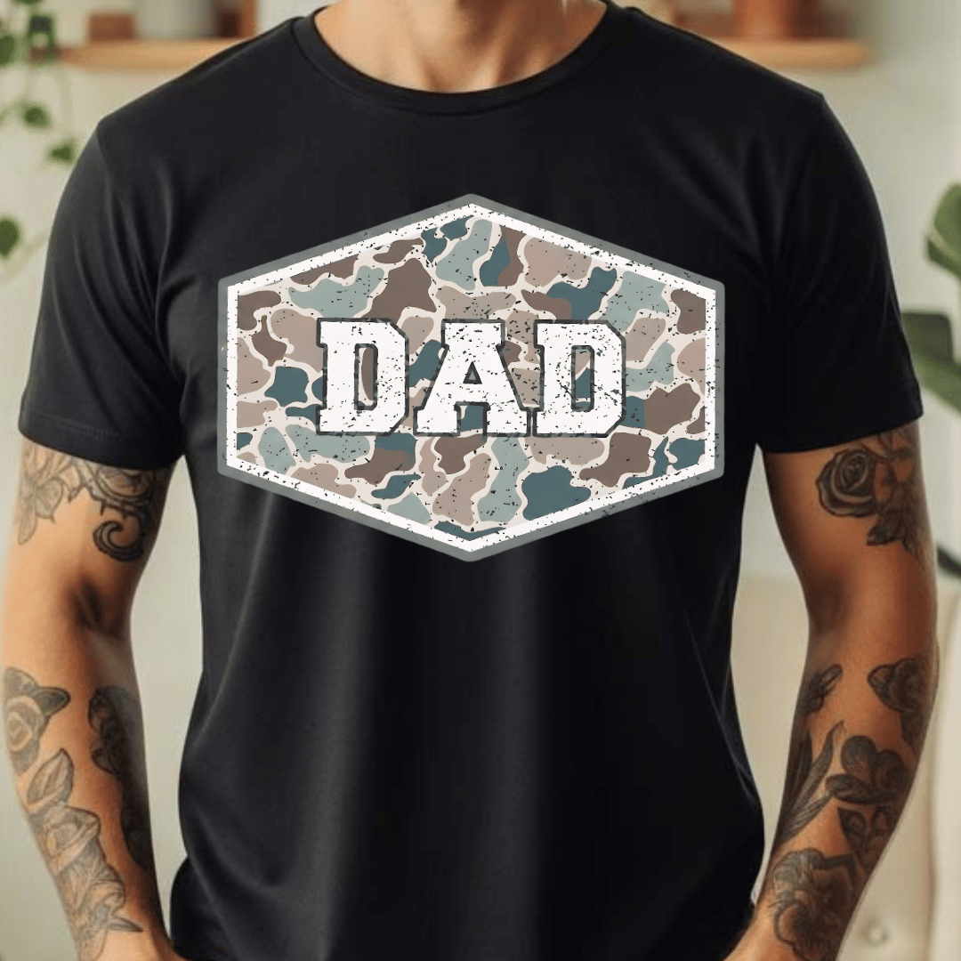 Dad Camo - Full Color DTF T-Shirt Transfer - 473