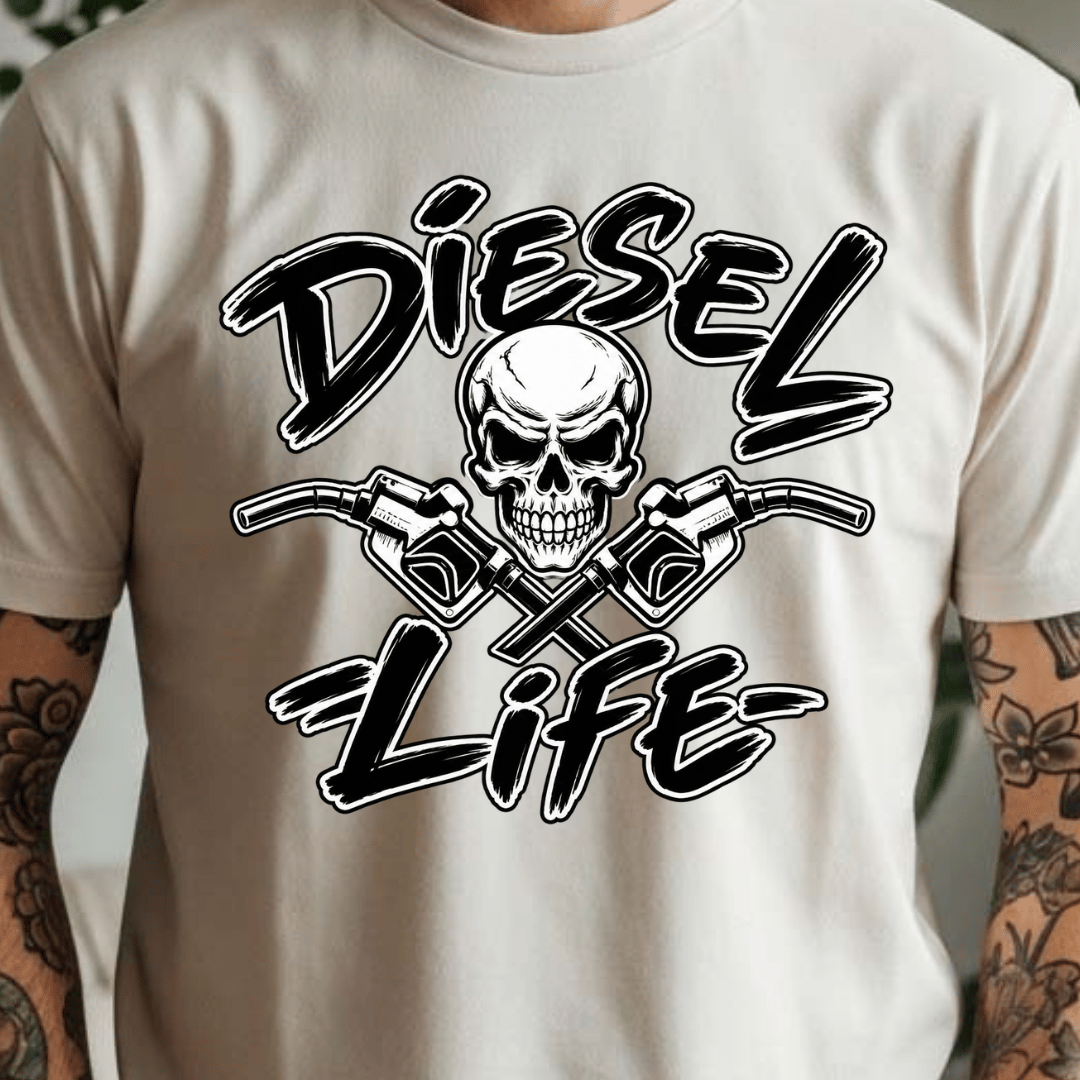Diesel Life - Full Color DTF T-Shirt Transfer - Adult Size - 15
