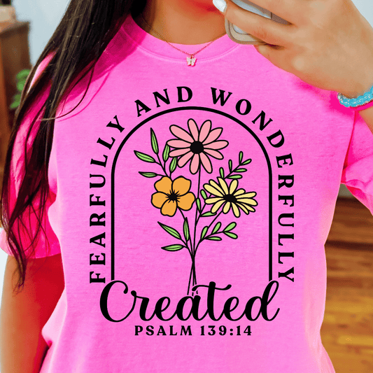 Fearfully and Wonderfully Created - Full Color DTF T-Shirt Transfer - 337