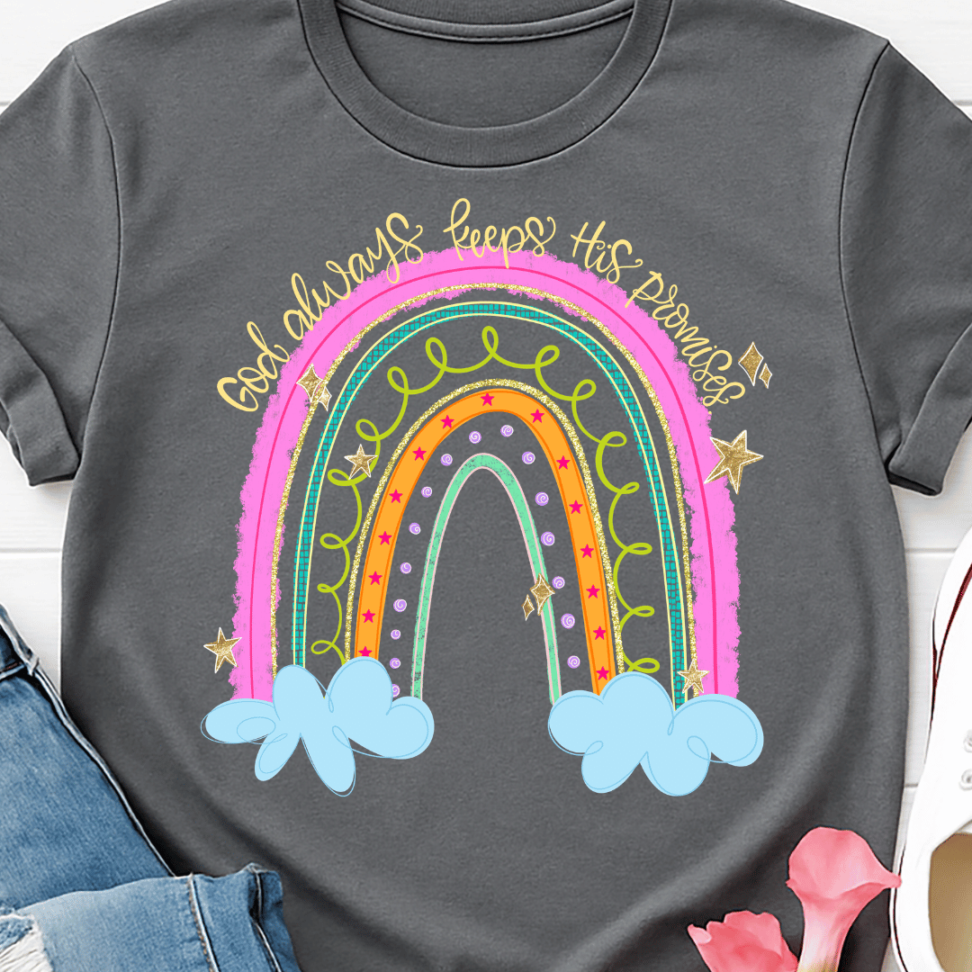 God Always Keeps His Promises  - Full Color DTF T-Shirt Transfer - 532