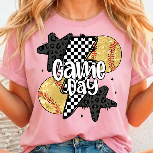 Gameday Softball Full Color DTF T-Shirt Transfer - 109