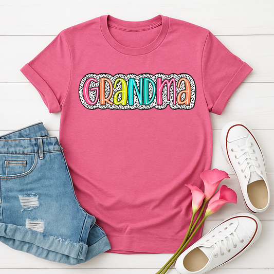 Grandma - Dots - Full Color DTF T-Shirt Transfer - 108