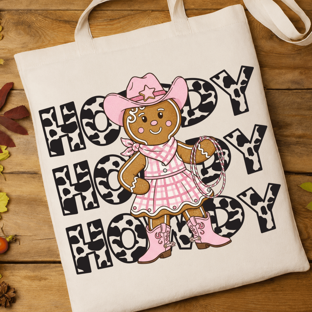 Howdy Gingerbread Woman - Full Color DTF T-Shirt Transfer - 754