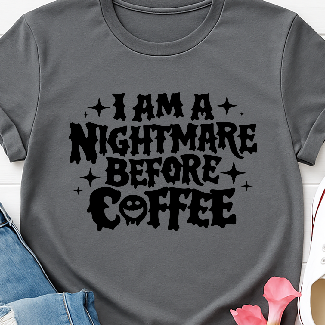 I'm a Nightmare -  Single Color Screen Print - Adult Size - A22