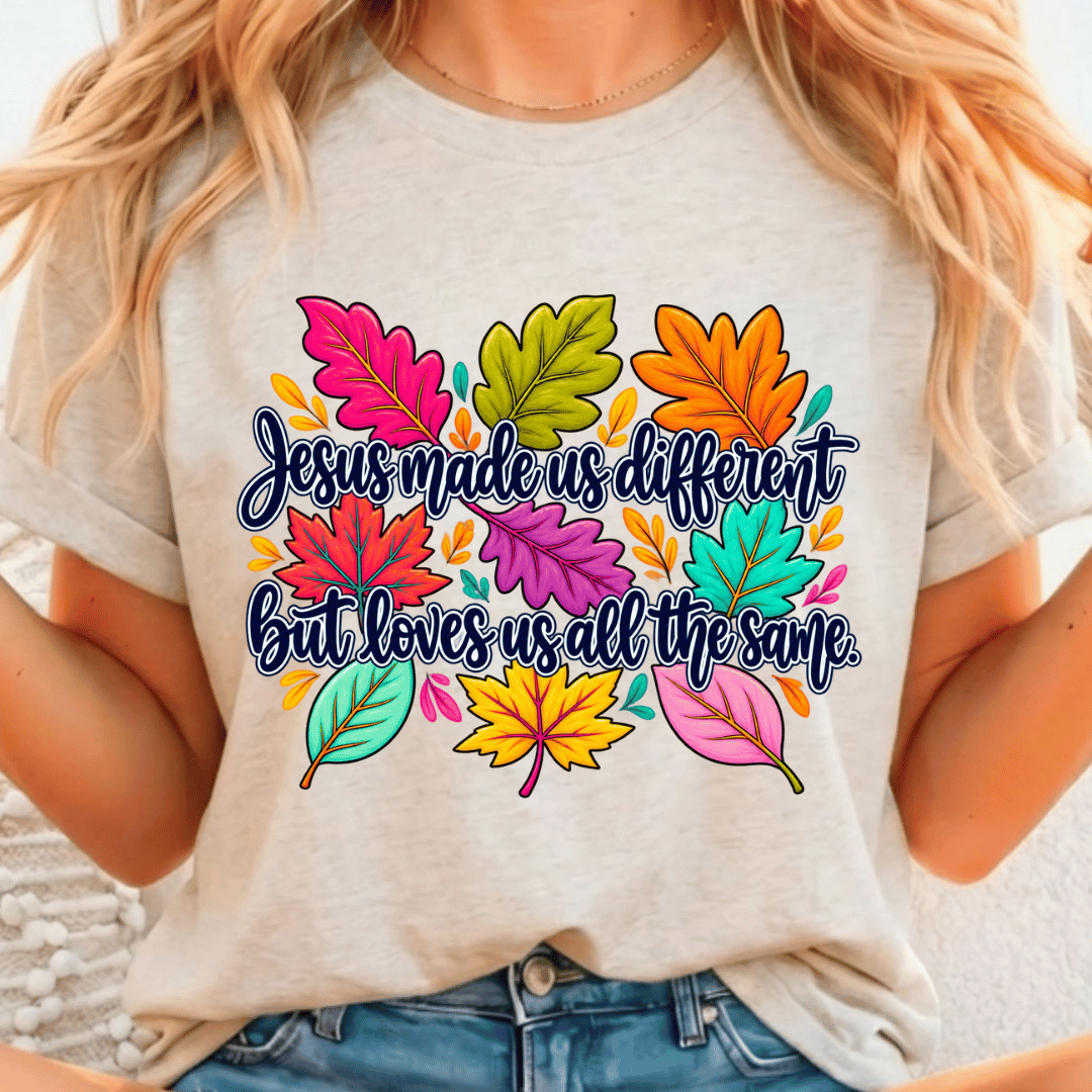 Jesus Made Us Different - Full Color DTF T-Shirt Transfer - 738