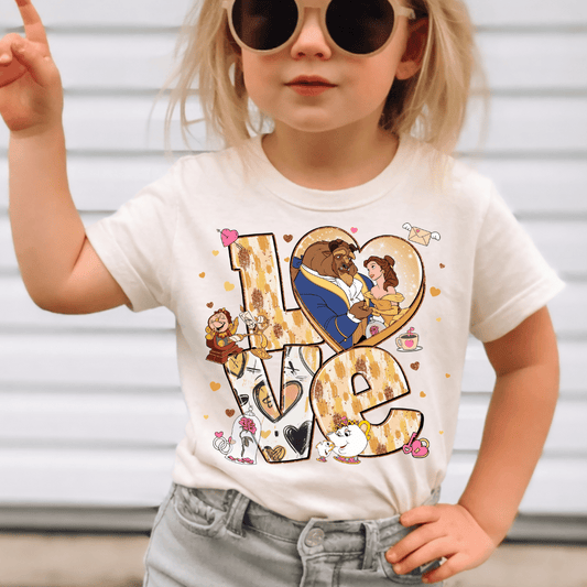 L O V E Beast - Kids Sized - Full Color DTF T-Shirt Transfer - K9