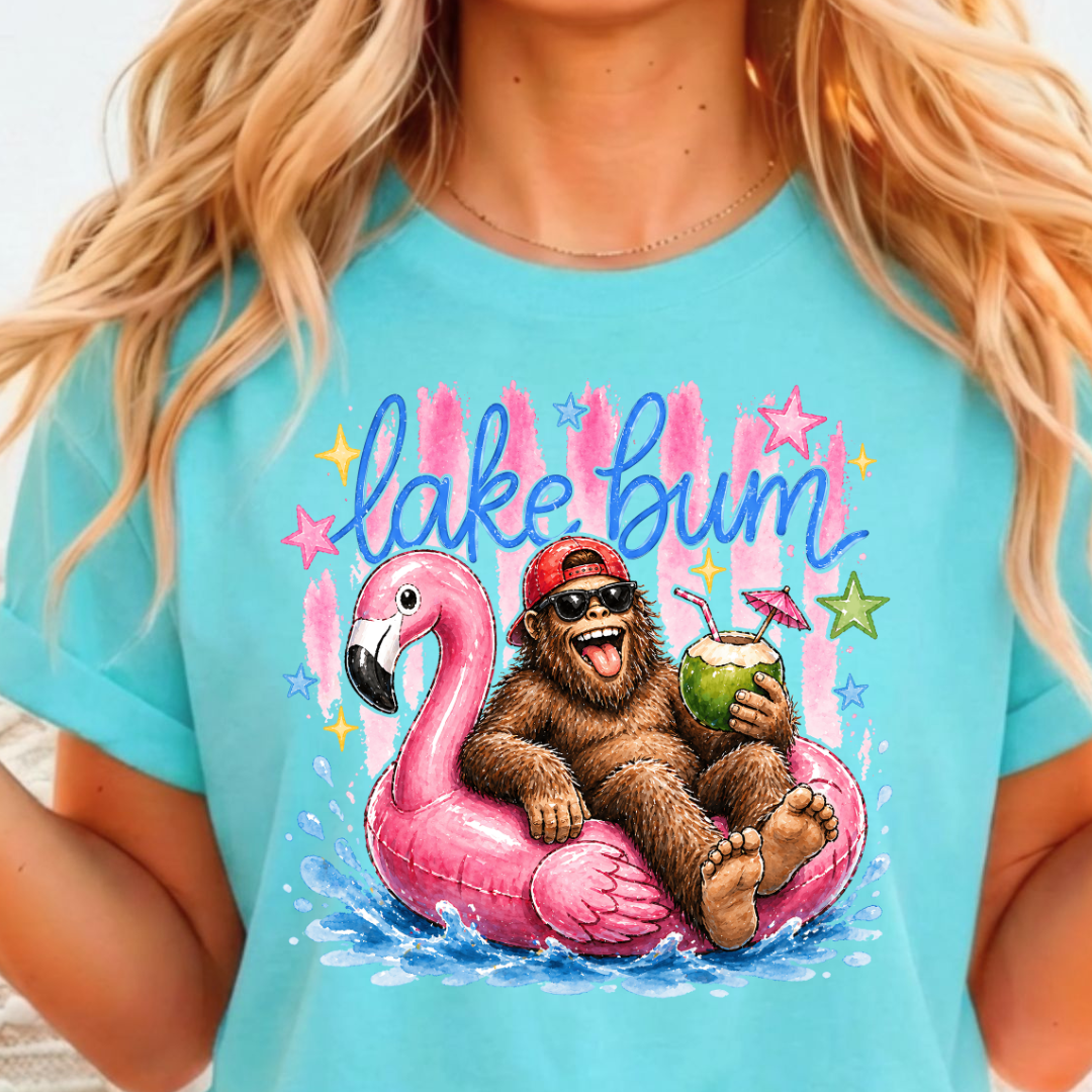 Lake Bum Ape Full Color DTF T-Shirt Transfer - 420