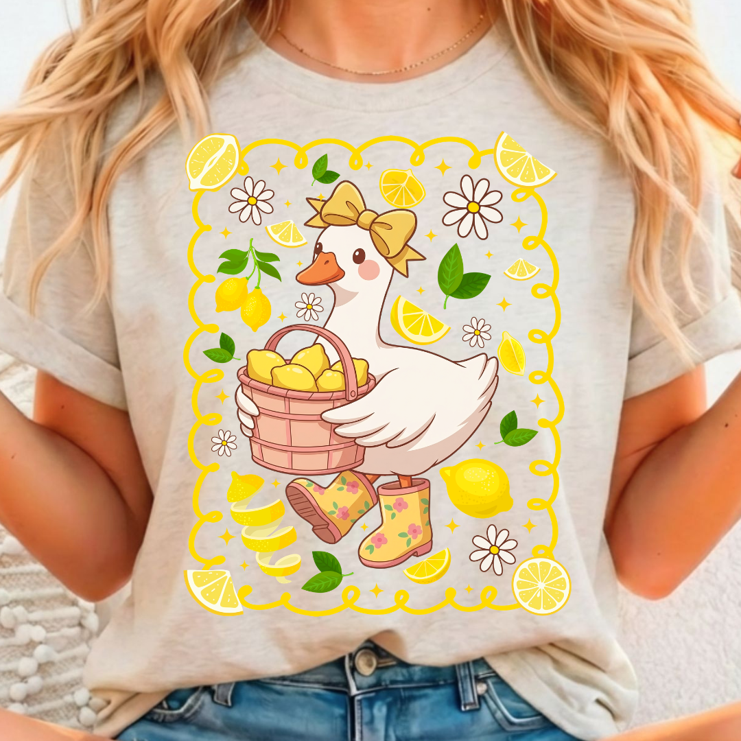 Lemon Goose - Full Color DTF T-Shirt Transfer - 76