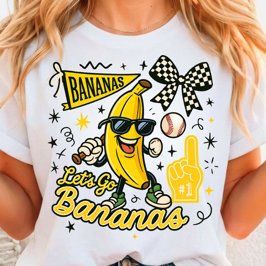 Let's Go Bananas - Full Color DTF T-Shirt Transfer - 216