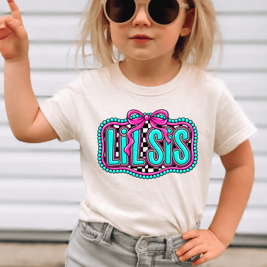 Lil Sis - Kids Sized - Full Color DTF T-Shirt Transfer - K17