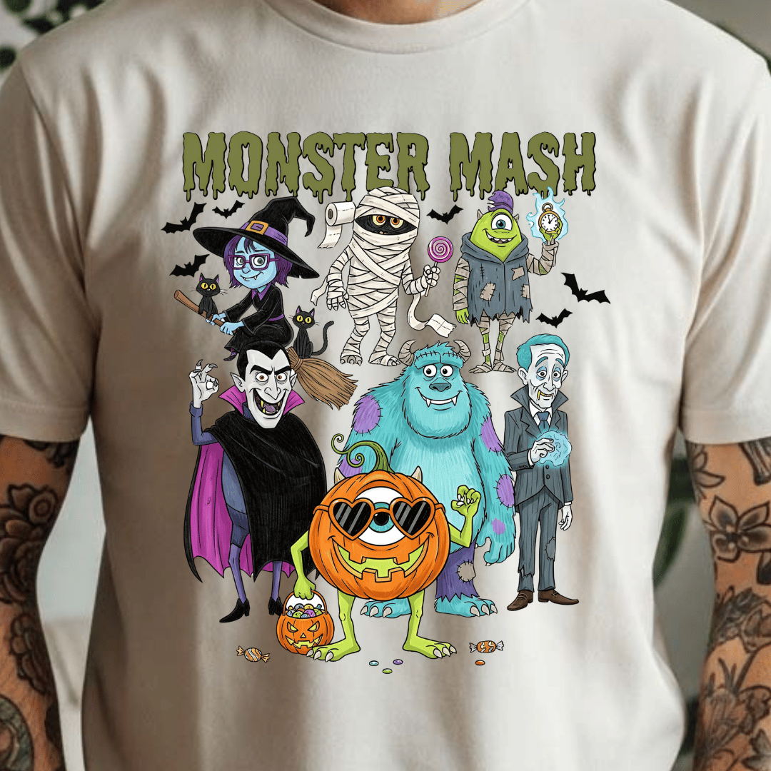Monster Mash Cartoons - Full Color DTF T-Shirt Transfer - 730