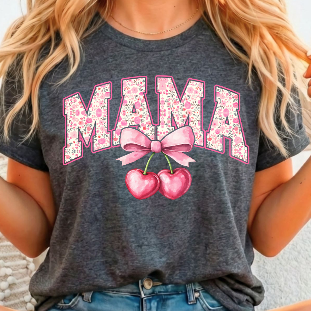 Mama Cherry Full Color DTF T-Shirt Transfer - 141