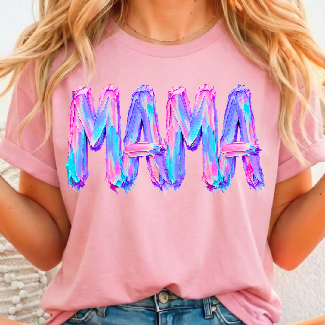 Mama Painted - Full Color DTF T-Shirt Transfer - Adult Size - 228