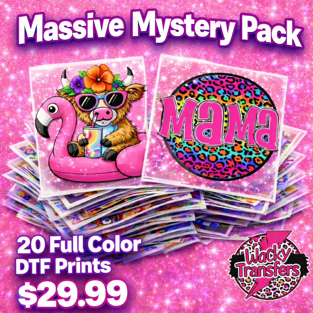 Massive Mystery Pack  - 20 Full Color DTF Mystery Prints