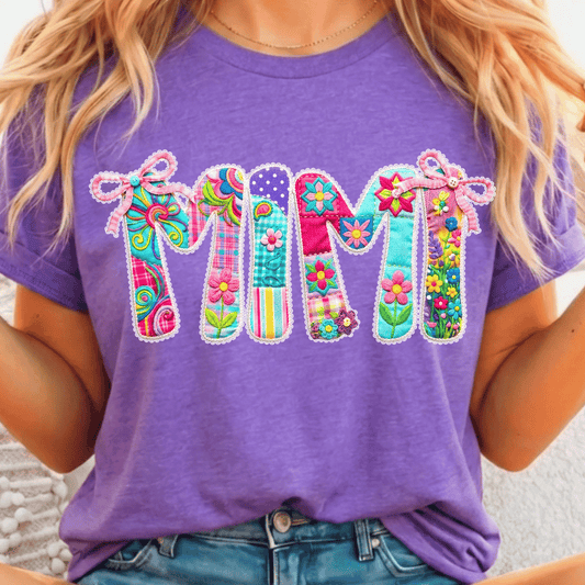 MiMi Patchwork - Full Color DTF T-Shirt Transfer - 148