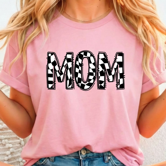 Mom Checkered Full Color DTF T-Shirt Transfer - 165