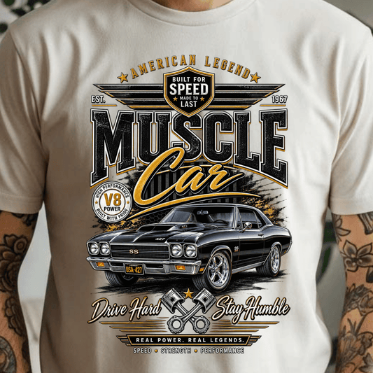 Muscle Car - Full Color DTF T-Shirt Transfer - 25