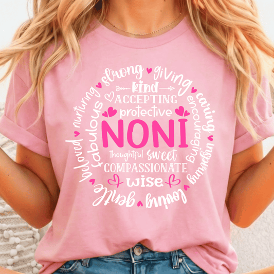 Noni Circle - Full Color DTF T-Shirt Transfer - 376