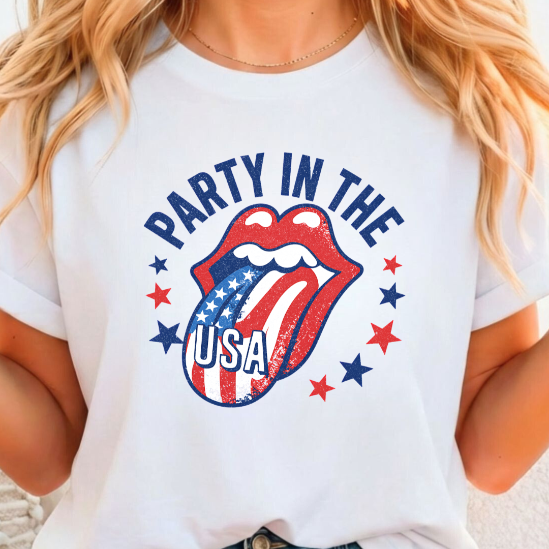 Party in the USA - Full Color DTF T-Shirt Transfer - 368