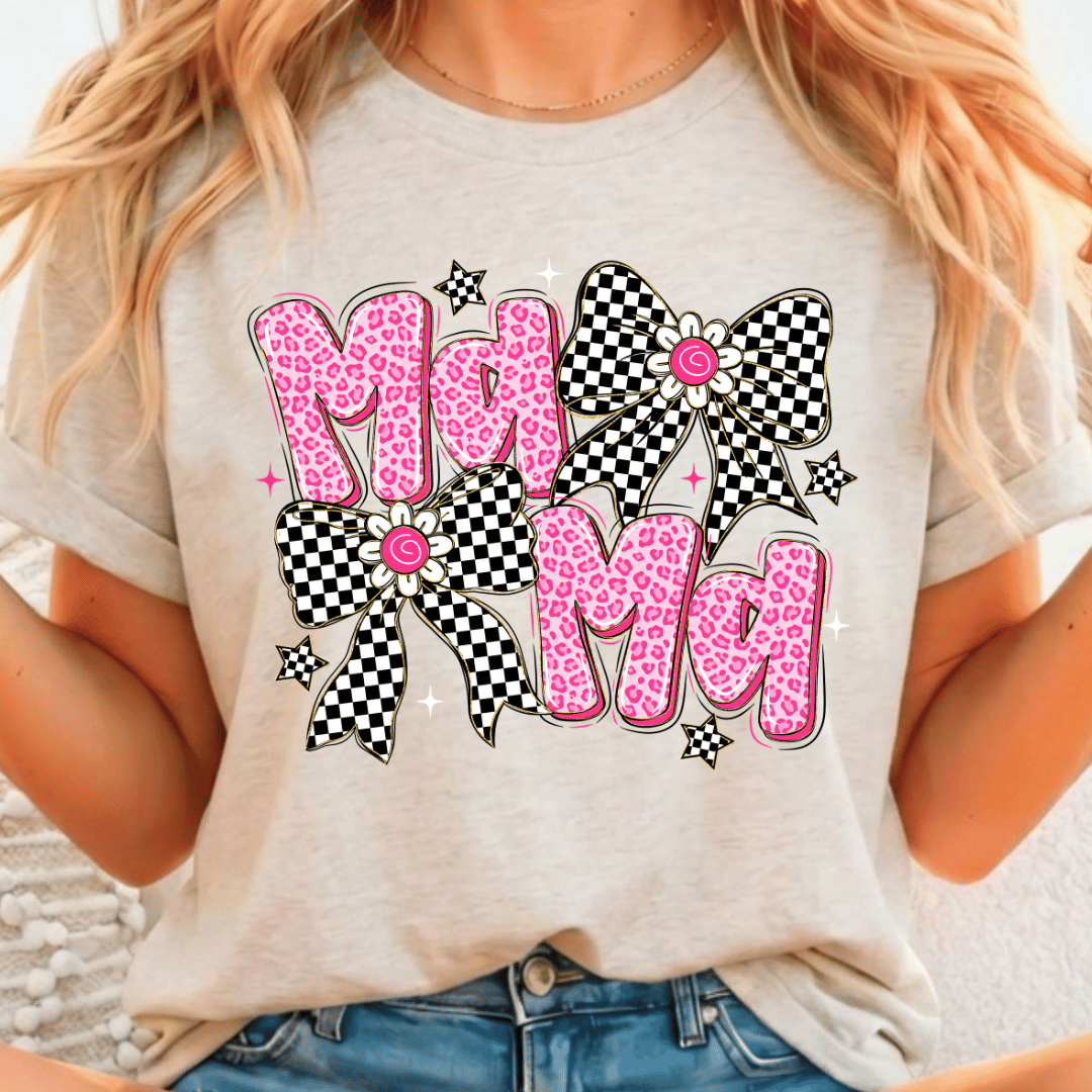 Pink Mama Leopard - Full Color DTF T-Shirt Transfer - 187