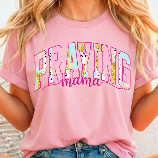 Praying Mama - Full Color DTF T-Shirt Transfer - 202