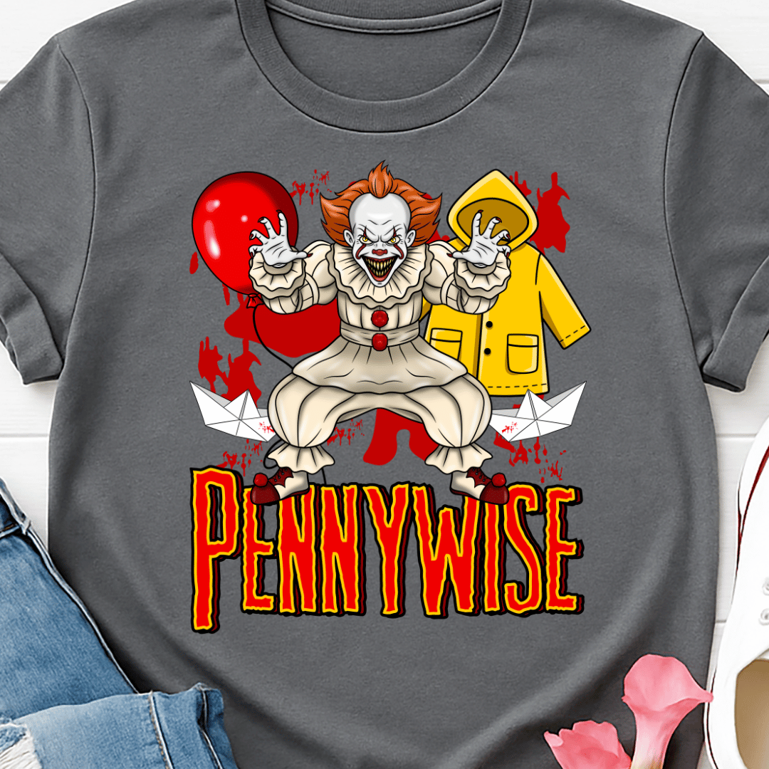 Red Balloon Clown - Full Color DTF T-Shirt Transfer - 717