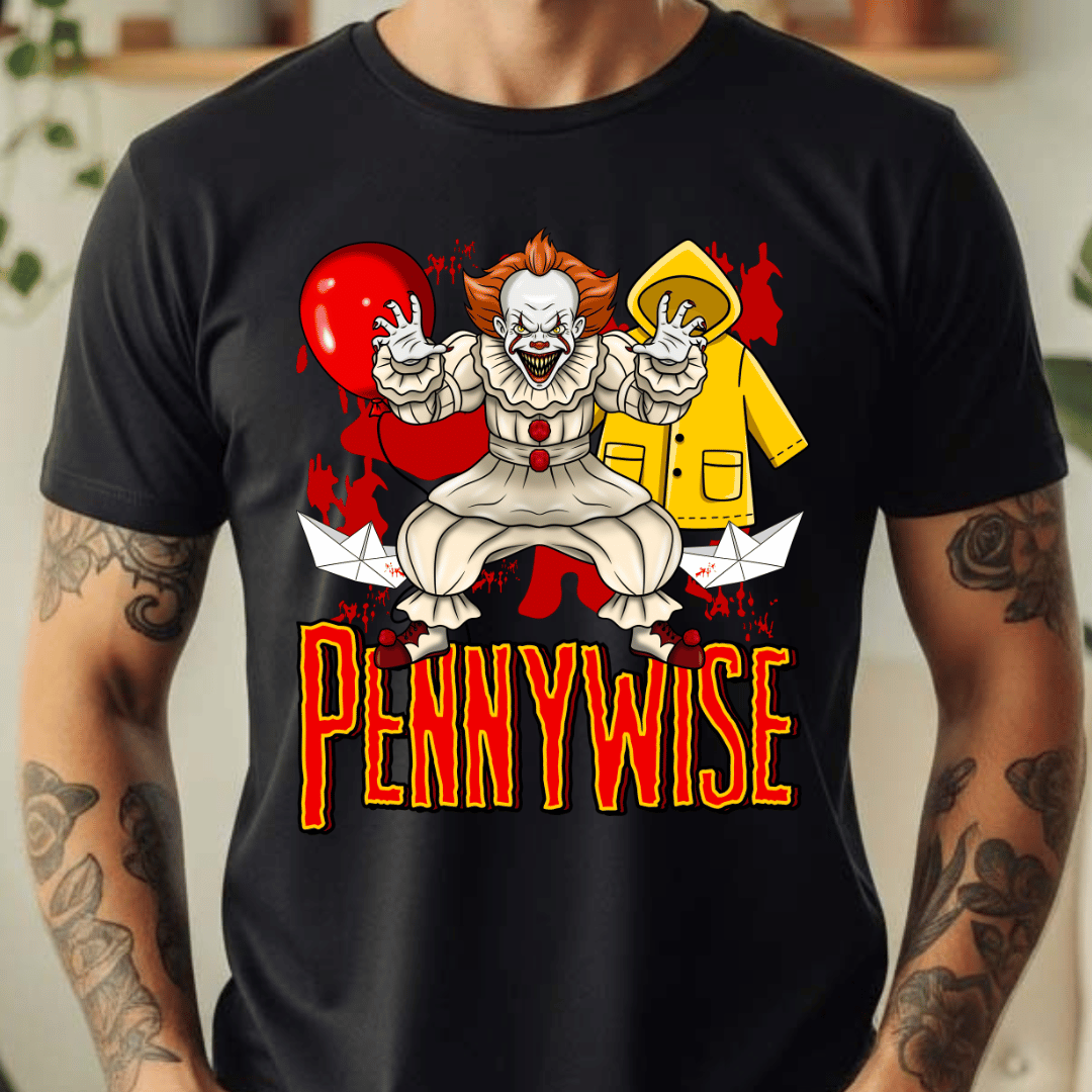 Red Balloon Clown - Full Color DTF T-Shirt Transfer - 717