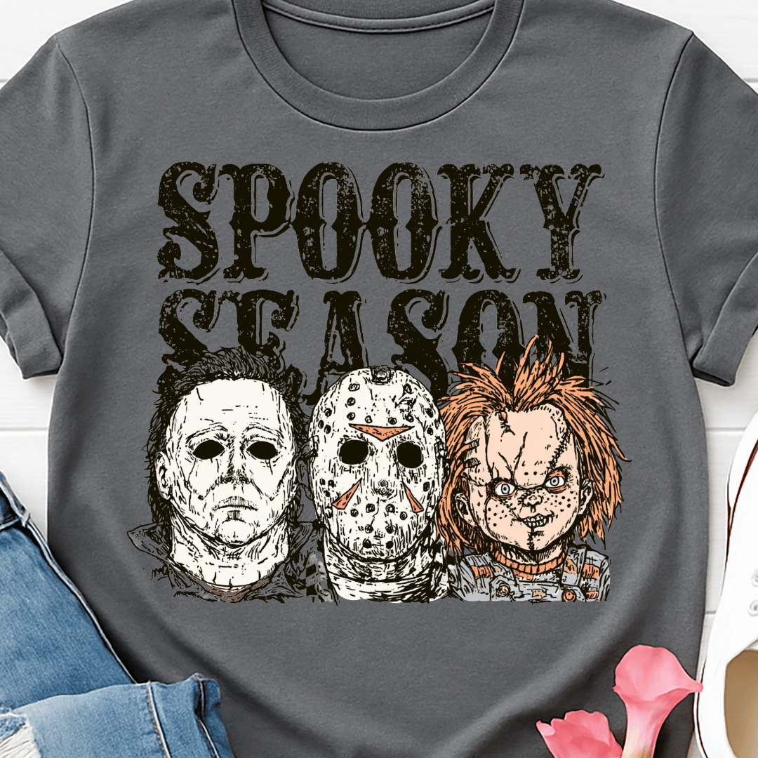 Spooky Season Scary Characters - Full Color DTF T-Shirt Transfer - 737