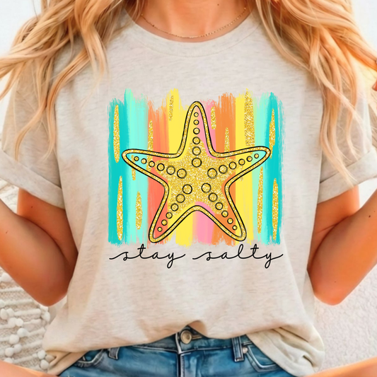 Stay Salty - Full Color DTF T-Shirt Transfer - 349