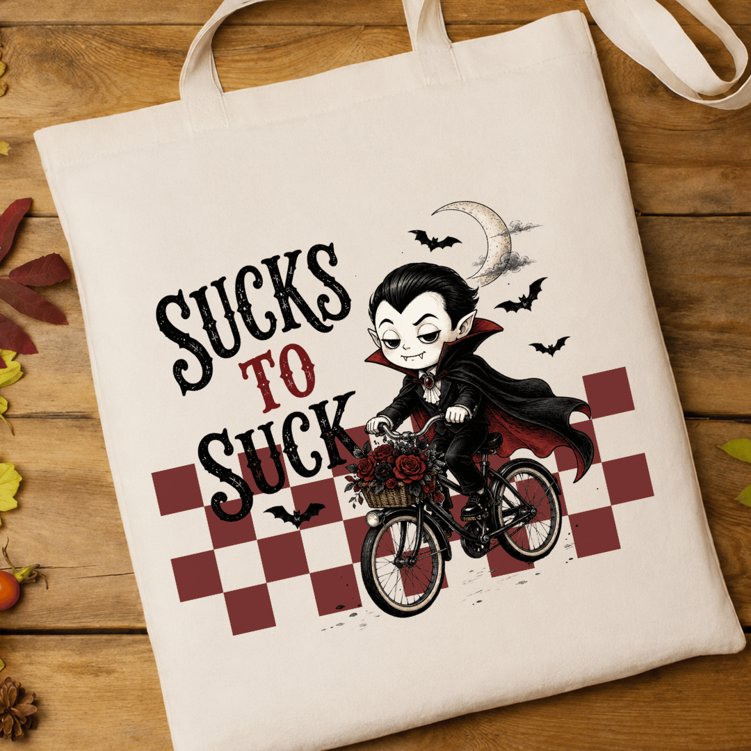 Sucks To Suck Vampire - Full Color DTF T-Shirt Transfer - 727
