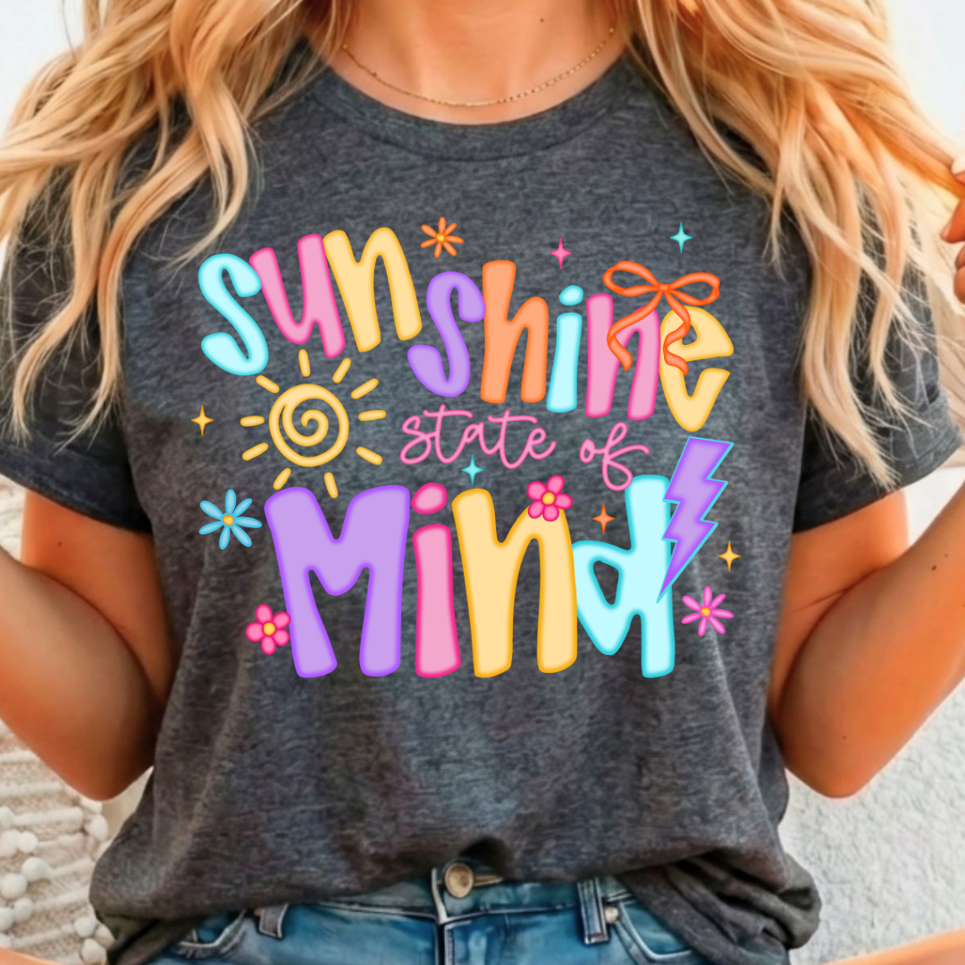 Sun Shine State of Mind - Full Color DTF T-Shirt Transfer - Adult Size - 211