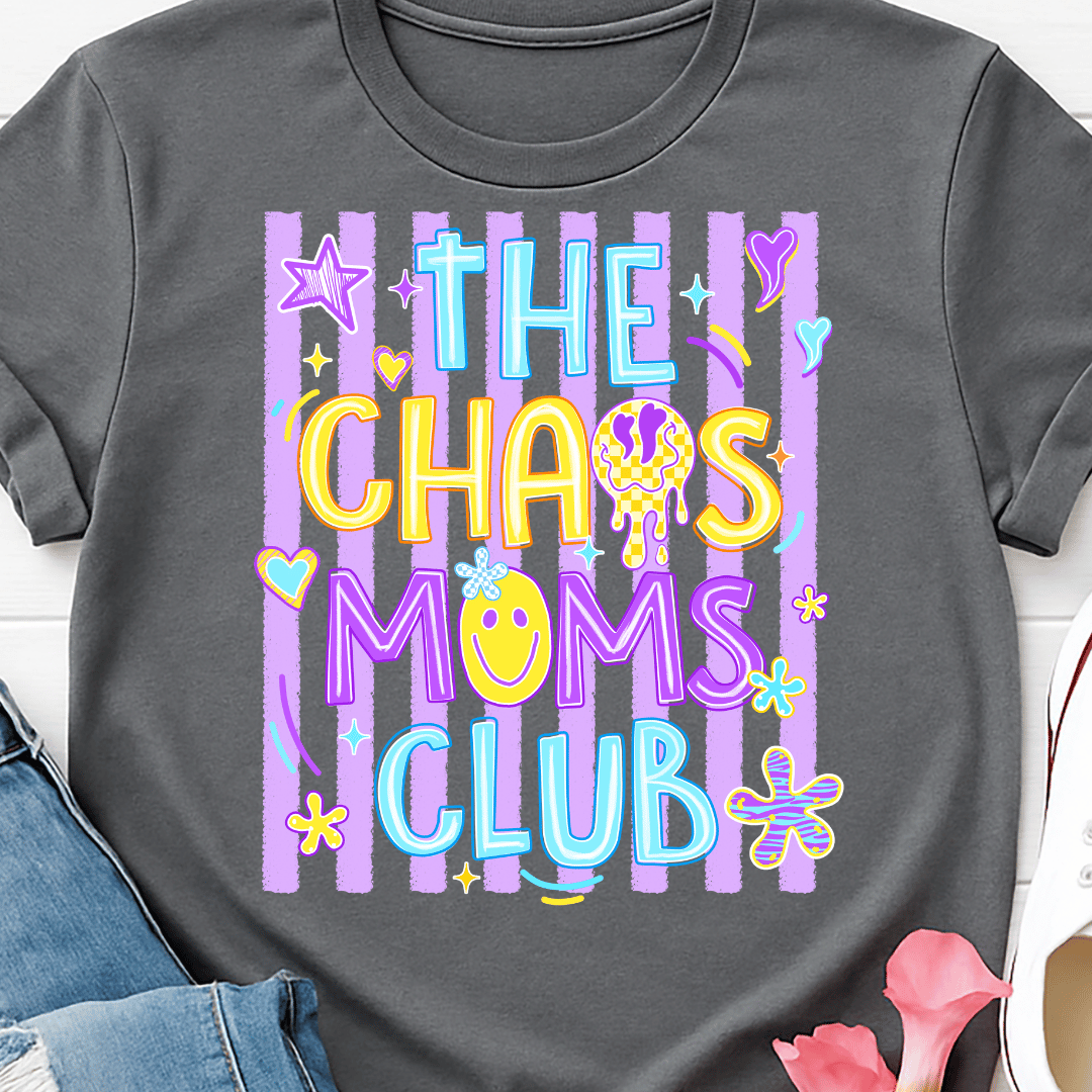 The Chaos Moms Club - Full Color DTF T-Shirt Transfer - 369
