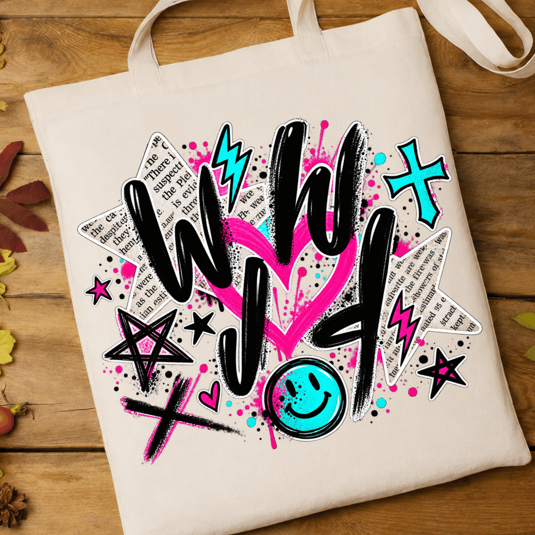 WWJD Graffiti - Full Color DTF T-Shirt Transfer - 748
