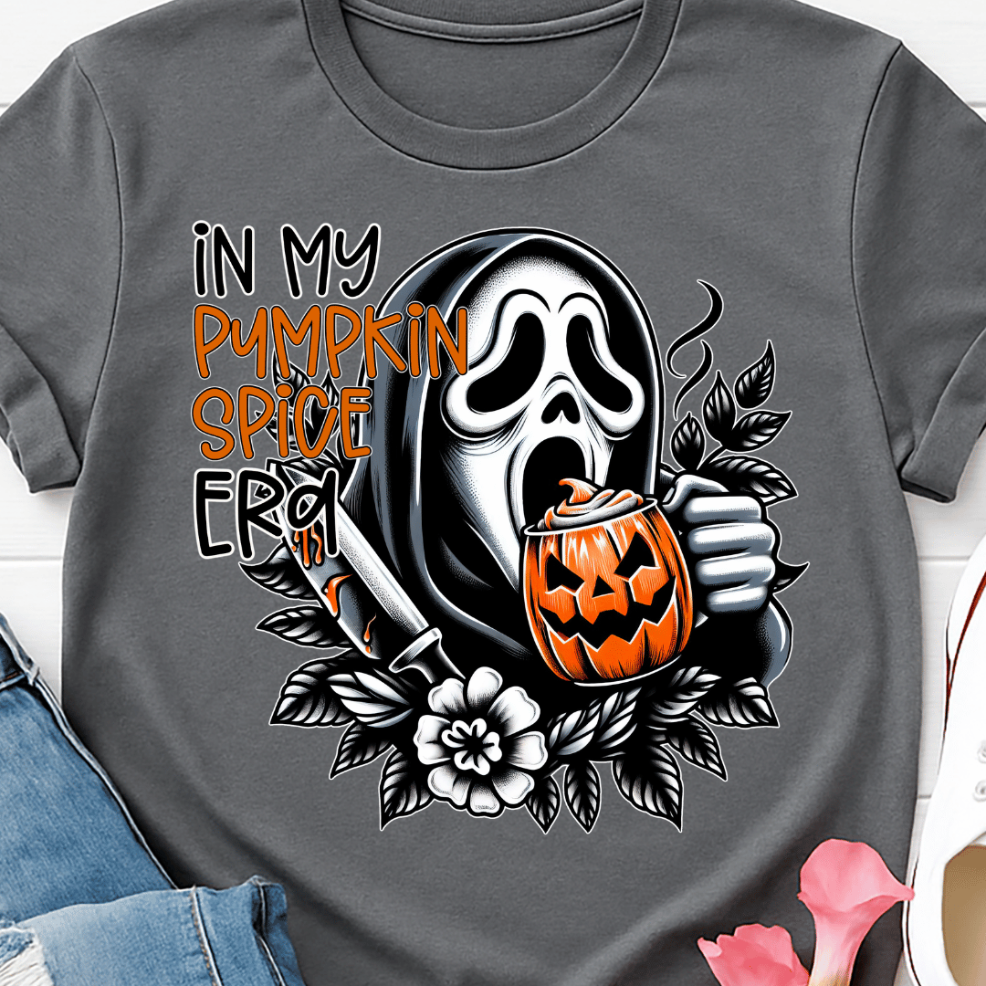 In My Pumpkin Spice Era Ghost - Full Color DTF T-Shirt Transfer - 746
