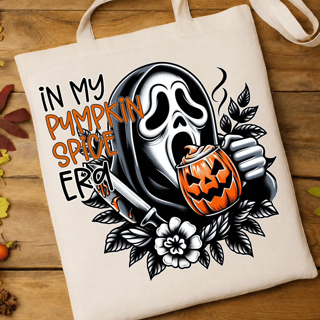 In My Pumpkin Spice Era Ghost - Full Color DTF T-Shirt Transfer - 746