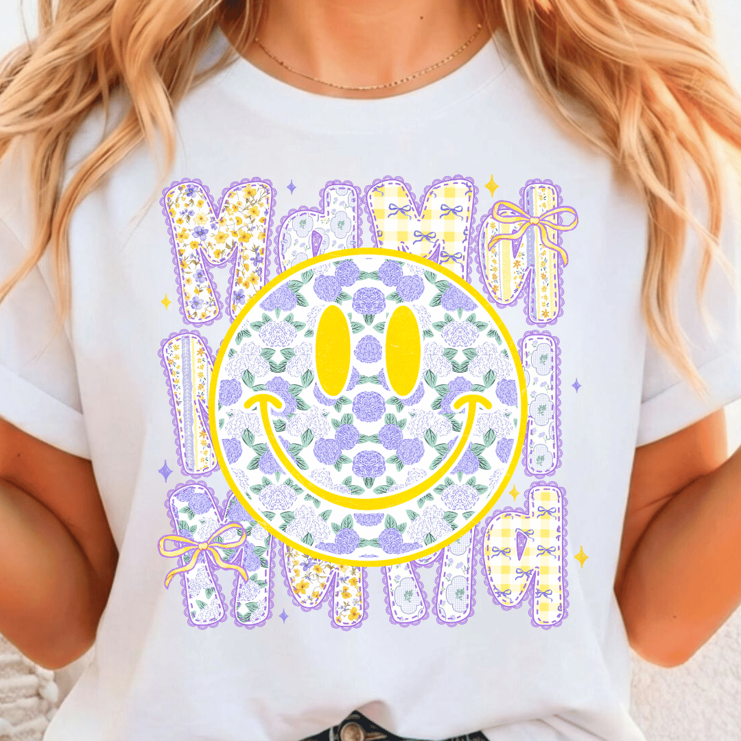 Mama Purple & Yellow - Full Color DTF T-Shirt Transfer - Adult Size - 230