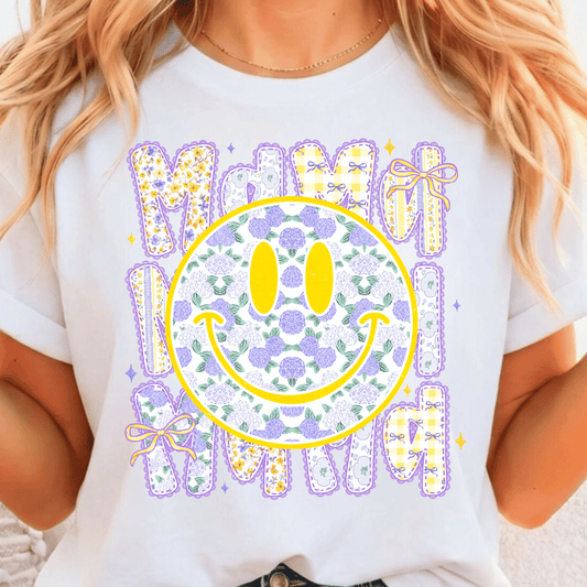 Mama Purple & Yellow - Full Color DTF T-Shirt Transfer - Adult Size - 230